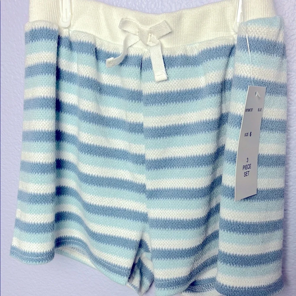 Disney Kids 3 Piece Set - Mint Green Aqua Blue and Cream